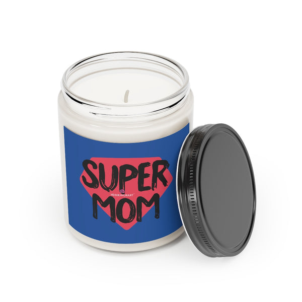 Super Mom's Scented Candle, 9oz Best Vanilla or Cinnamon Stick Candle In A Glass Container For Mothers - Made in the USA
