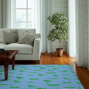 Blue Crane Print Dornier Rug