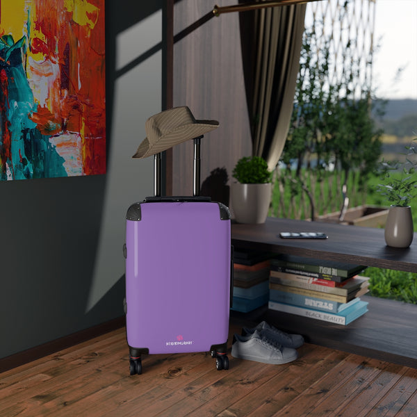 Pastel Purple Solid Color Suitcases, Modern Simple Minimalist Designer Suitcase Luggage (Small, Medium, Large)