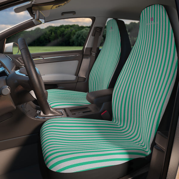 Light Blue Stripes Car Seat Covers
