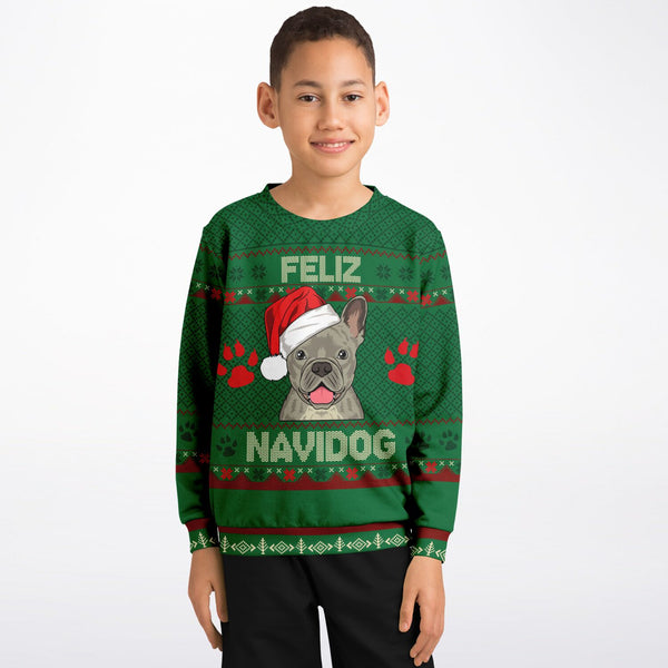 French Bulldog Kid's Christmas Sweatshirt