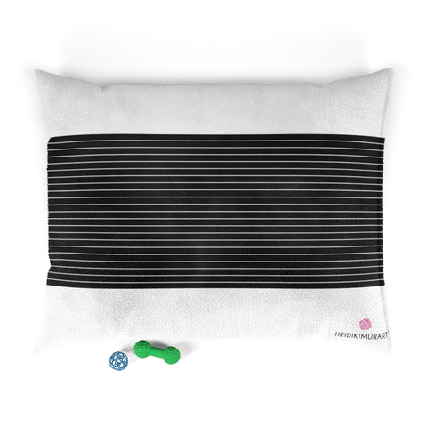 Black Striped Pet Bed - Heidikimurart Limited 