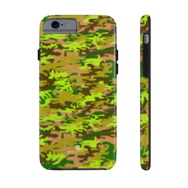 Army Green Camo iPhone Case, Case Mate Tough Samsung Galaxy Phone Cases-Phone Case-Printify-iPhone 6/6s Tough-Heidi Kimura Art LLC