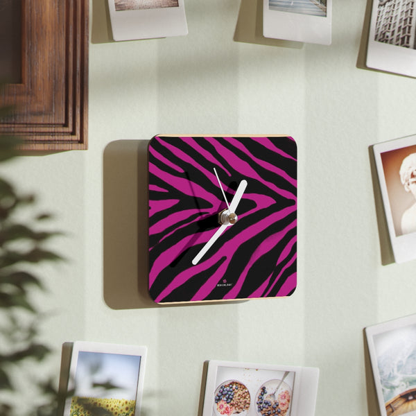 Pink Zebra Fun Wall Clocks