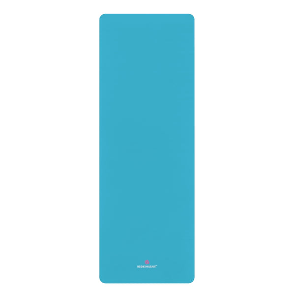 Sky Blue Rubber Yoga Mat - Printed in USA (Size: 24” x 68”)