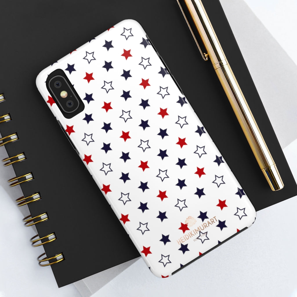 American Patriotic Print Phone Case, Star Print Case Mate Tough Phone Cases- Made in USA