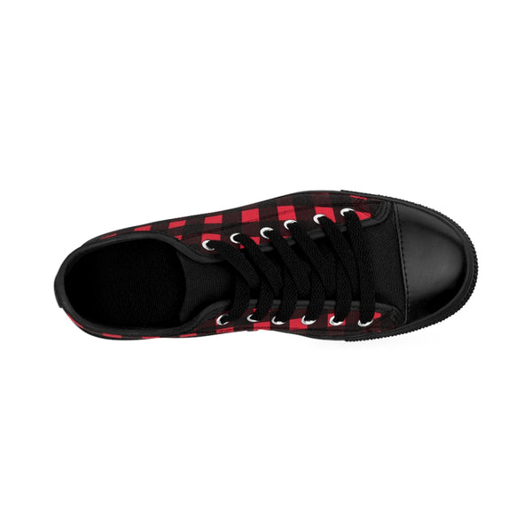 Red Buffalo Print Women's Sneakers