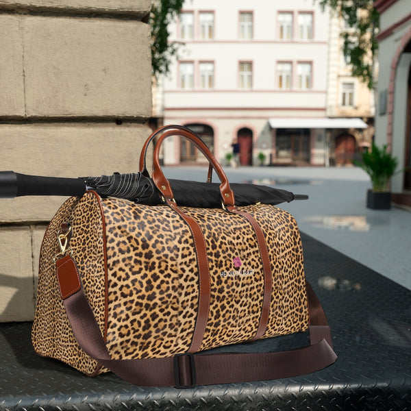 Leopard Print Waterproof Travel Bag