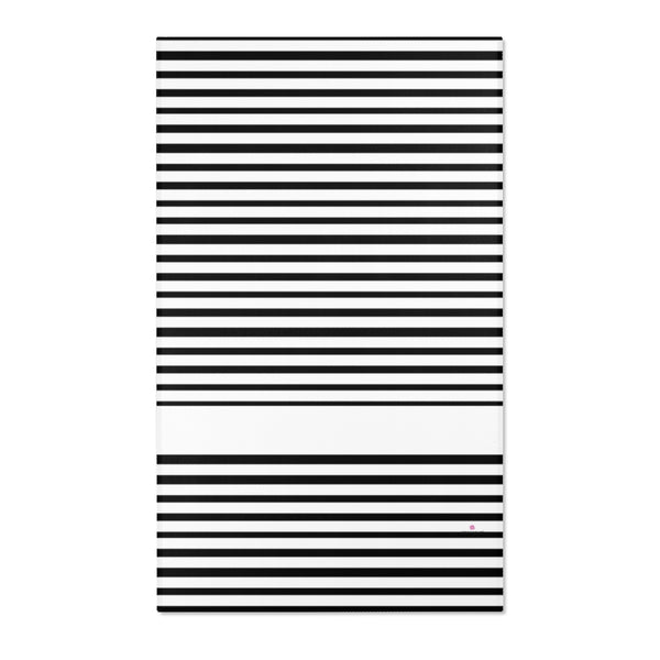 Black Striped Designer Area Rugs