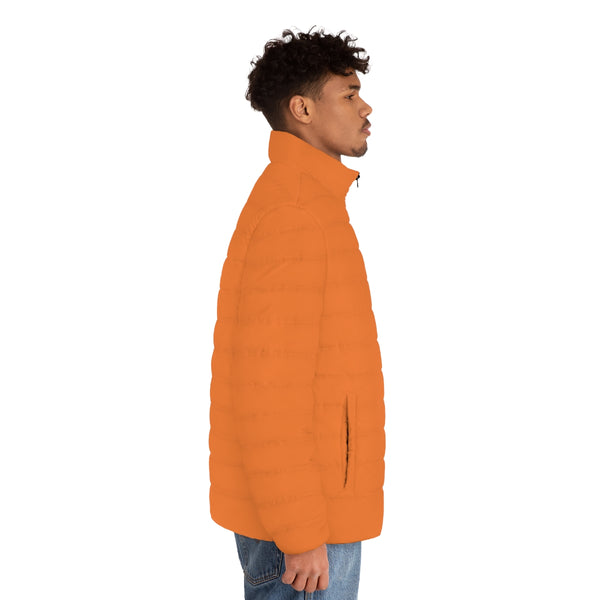 Orange Color Men's Jacket, Best Men's Puffer Jacket