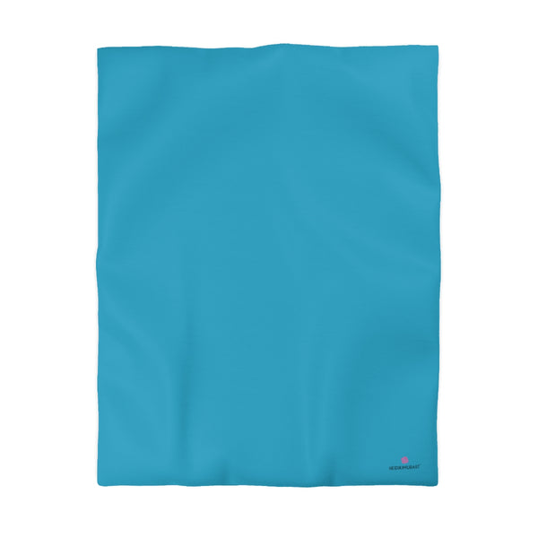 Blue Color Duvet Cover,  Solid Color Best Microfiber Duvet Cover