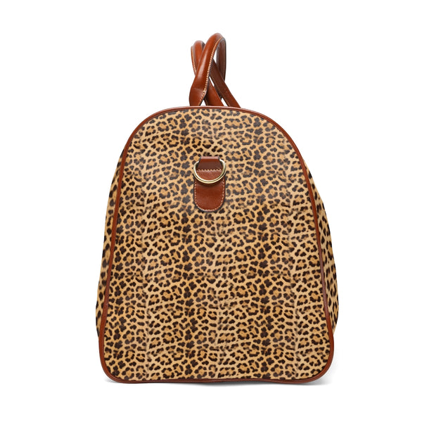 Leopard Print Waterproof Travel Bag