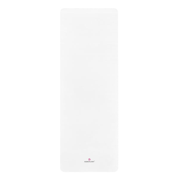 White Rubber Yoga Mat - Printed in USA (Size: 24” x 68”)