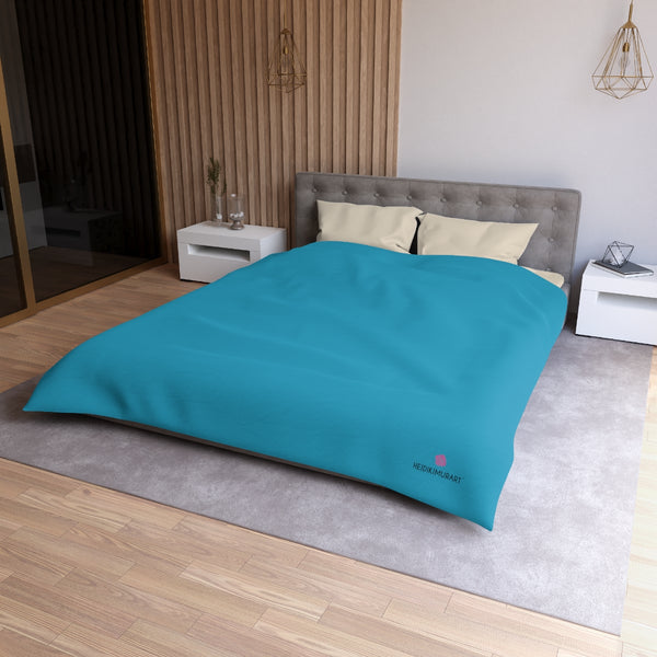 Blue Color Duvet Cover,  Solid Color Best Microfiber Duvet Cover