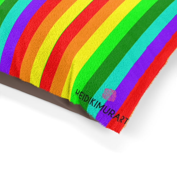 Rainbow Striped Pet Bed - Heidikimurart Limited 