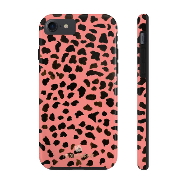 Pink Cheetah Print Phone Case, Animal Print Case Mate Tough Phone Cases-Made in USA - Heidikimurart Limited 