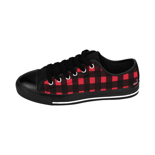 Red Buffalo Print Women's Sneakers