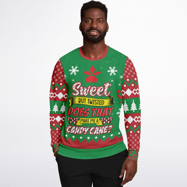 Candy Cane Christmas Adult's Sweatshirt