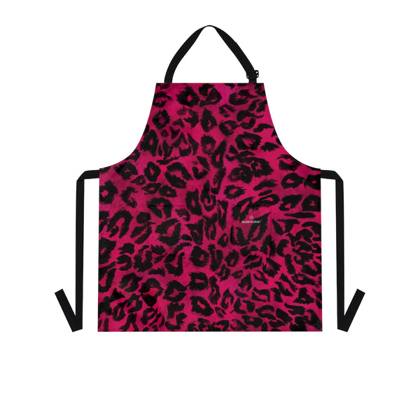 Hot Pink Leopard Print Apron