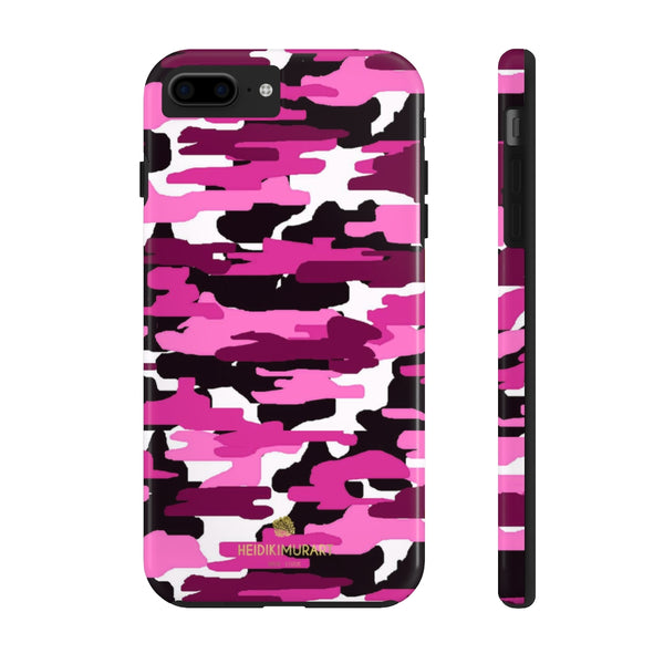 Purple Pink Camo Print Phone Case, Army Case Mate Tough Phone Cases-Made in USA - Heidikimurart Limited 