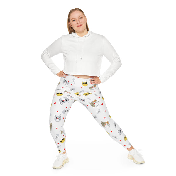 White Cat Lover's Tights, Best Plus Size Leggings