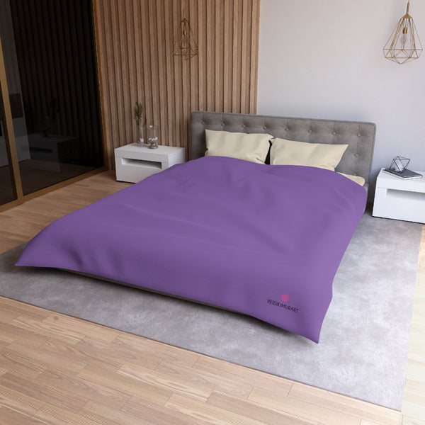 Light Purple Color Duvet Cover,  Solid Color Best Microfiber Duvet Cover