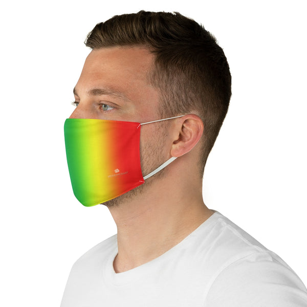 Rainbow Gay Pride Face Mask, Adult Modern Fabric Face Mask-Made in USA-Accessories-Printify-One size-Heidi Kimura Art LLC Rainbow Gay Pride Face Mask, Colorful Gay Pride Designer Fashion Face Mask For Men/ Women, Designer Premium Quality Modern Polyester Fashion 7.25" x 4.63" Fabric Non-Medical Reusable Washable Chic One-Size Face Mask With 2 Layers For Adults With Elastic Loops-Made in USA