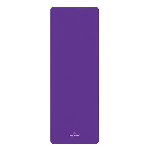 Dark Purple Rubber Yoga Mat - Printed in USA (Size: 24” x 68”)