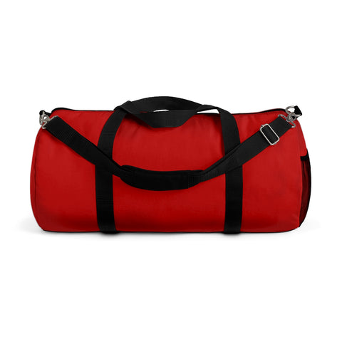 Red Solid Color All Day Small Or Large Size Duffel Bag, Made in USA-Duffel Bag-Small-Heidi Kimura Art LLC Red Lightweight Best Duffle Bag, Unisex Red Solid Color All Day Small Or Large Size Duffel Bag, Made in USA, Small Red Duffle Bag, Red Duffle Bag, Red Sports Duffle Bag Travel Luggage