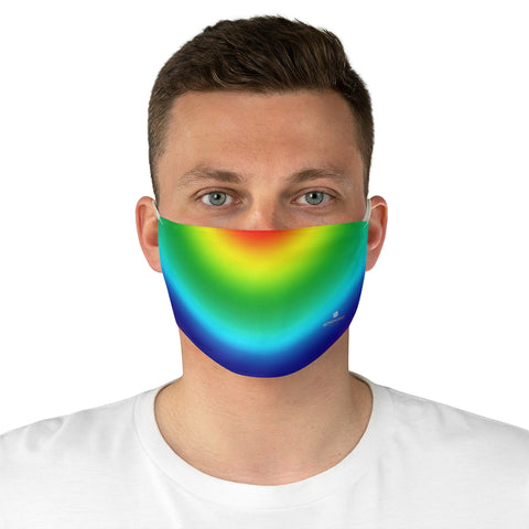 Ombre Rainbow Pride Face Mask, Adult Modern Fabric Face Mask-Made in USA-Accessories-Printify-One size-Heidi Kimura Art LLC Ombre Rainbow Pride Face Mask, Happy Gay Friendly Rainbow Ombre Face Mask, Gay Pride Parade Colorful Designer Fashion Face Mask For Men/ Women, Designer Premium Quality Modern Polyester Fashion 7.25" x 4.63" Fabric Non-Medical Reusable Washable Chic One-Size Face Mask With 2 Layers For Adults With Elastic Loops-Made in USA