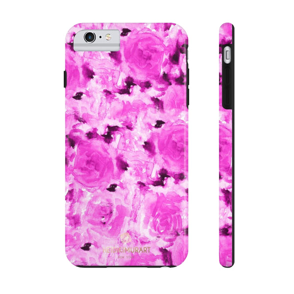 Pink Rose Phone Case, Floral Print Flower Case Mate Tough Phone Cases-Made in USA - Heidikimurart Limited 