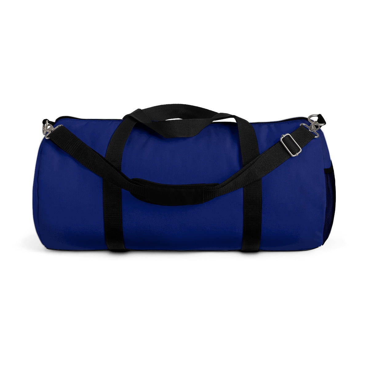 Military Blue Solid Color All Day Small Or Large Size Duffel Bag, Made in USA-Duffel Bag-Small-Heidi Kimura Art LLC
