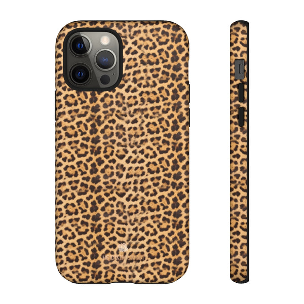 Leopard Animal Print Tough Cases, Designer Phone Case-Made in USA-Phone Case-Printify-iPhone 12 Pro-Matte-Heidi Kimura Art LLC