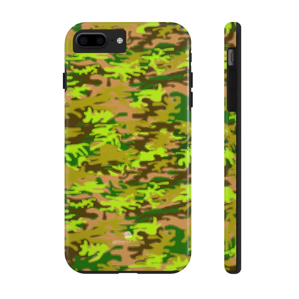 Army Green Camo iPhone Case, Case Mate Tough Samsung Galaxy Phone Cases-Phone Case-Printify-iPhone 7 Plus, iPhone 8 Plus Tough-Heidi Kimura Art LLC