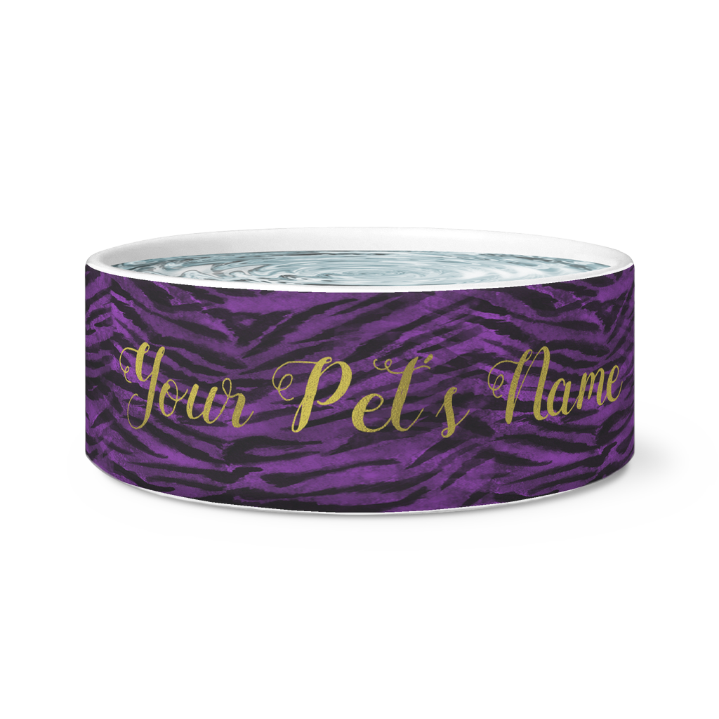 Extra Large 7.5" x 3.5" Dog Pet's Bowl for your Cats/ Dogs Animal Pets - Made in USA-Dog Bowls-With Your Pet's Name-Heidi Kimura Art LLC
