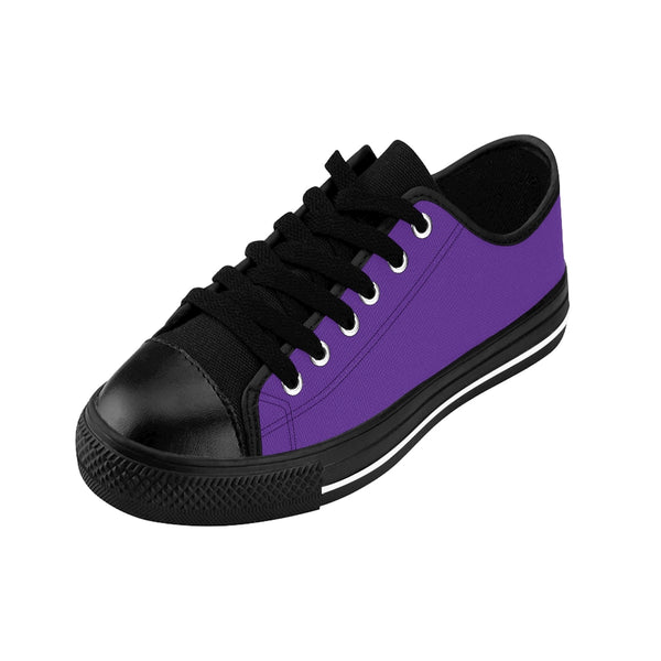 Dark Purple Color Women's Sneakers, Lightweight Casual Solid Color Ladies' Tennis Shoes (US Size: 6-12)