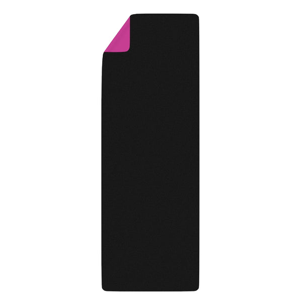 Hot Pink Rubber Yoga Mat - Printed in USA (Size: 24” x 68”)