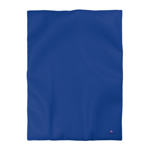 Dark Blue Color Duvet Cover,  Solid Color Best Microfiber Duvet Cover