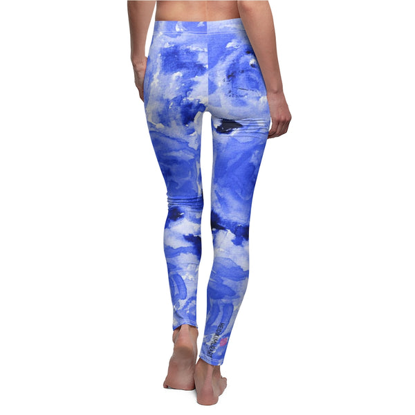 Blue Abstract Women's Casual Leggings