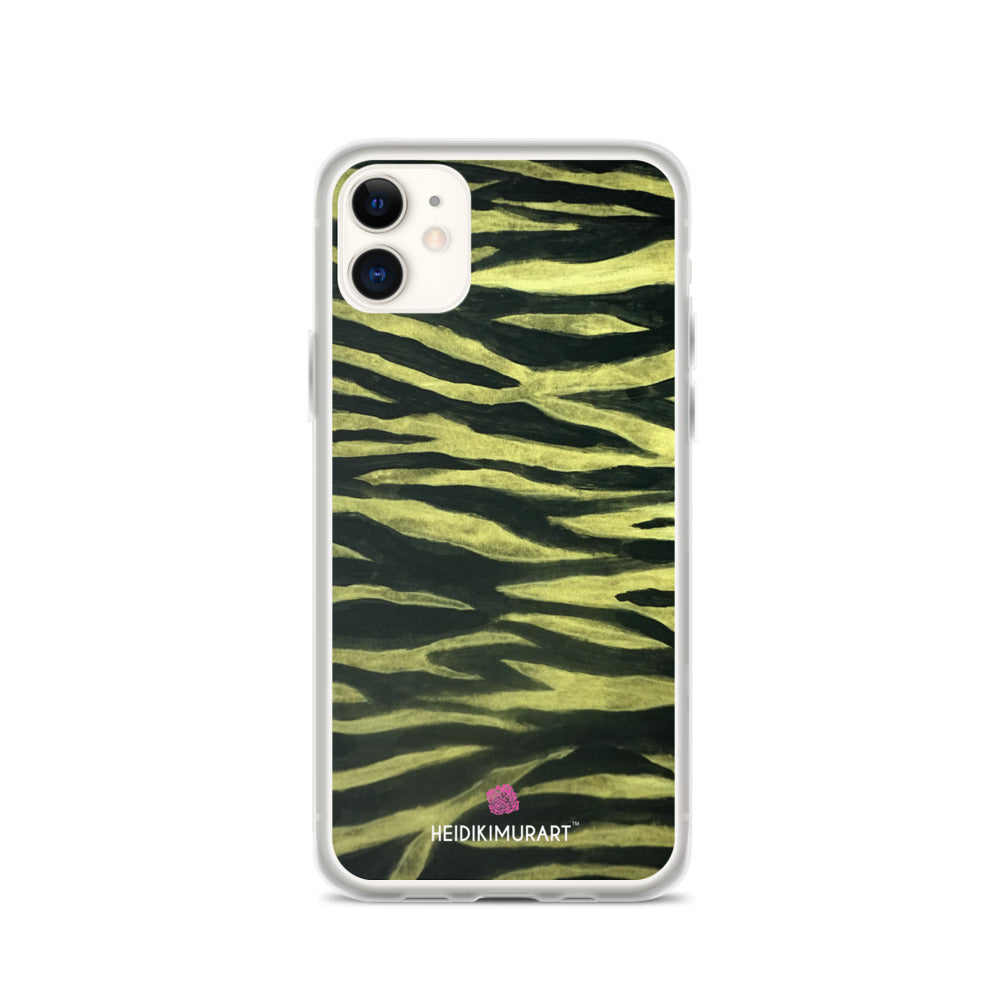 Yellow Tiger Striped iPhone Case