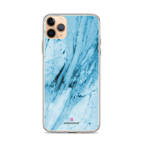 Blue Marble Print iPhone Case