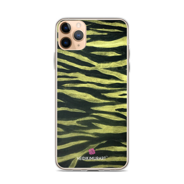 Yellow Tiger Striped iPhone Case
