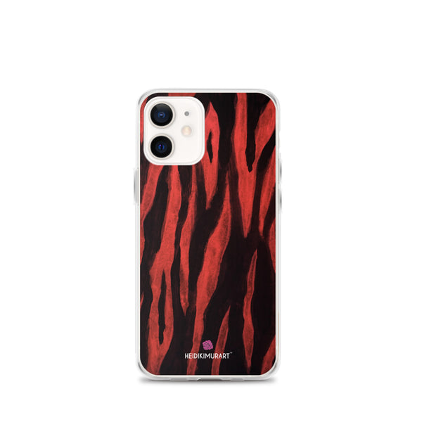 Red Tiger Striped iPhone Case