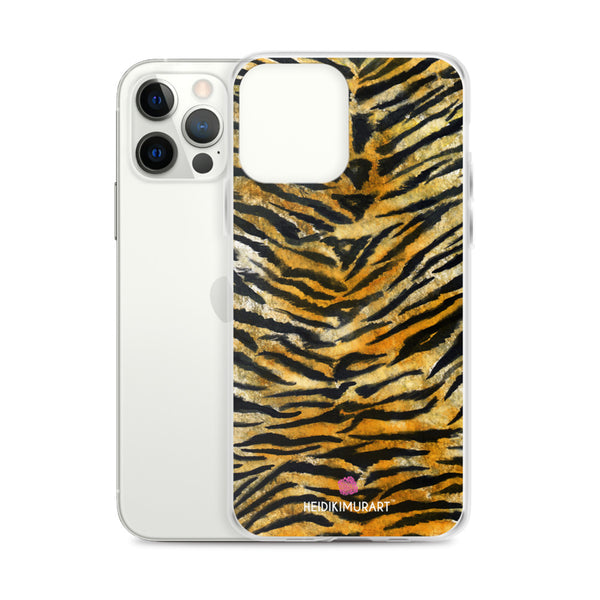 Orange Tiger Striped iPhone Case