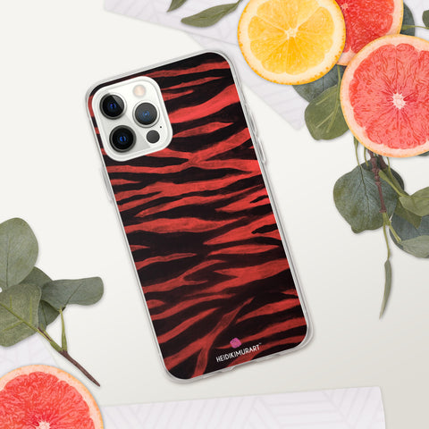 Red Tiger Stripes iPhone Case