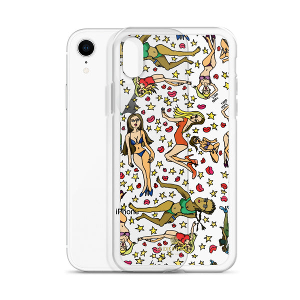 Bad Girl's iPhone Case, Cartoon Art Fun Colorful Artistic Phone Case-Made in USA/EU/MX - Heidikimurart Limited 
