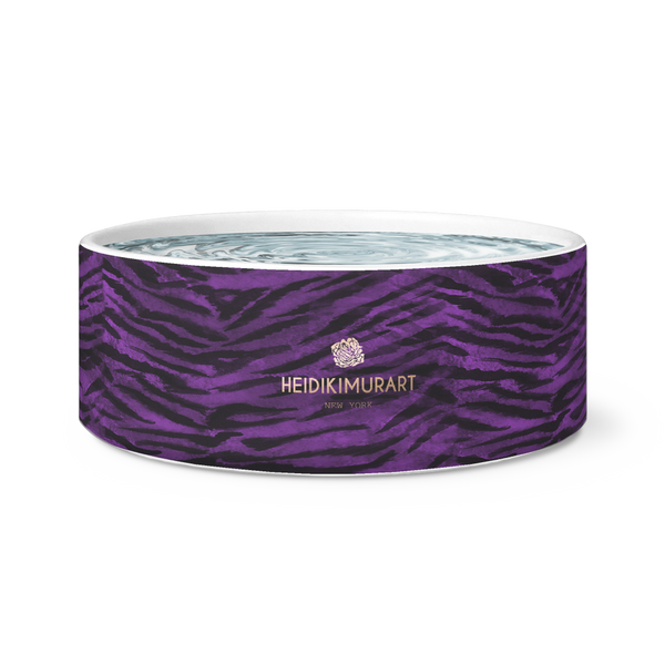 Extra Large 7.5" x 3.5" Dog Pet's Bowl for your Cats/ Dogs Animal Pets - Made in USA-Dog Bowls-Without Your Pet's Name-Heidi Kimura Art LLC