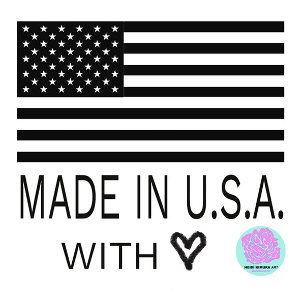 Black Teal Blue Polka Dots Print Women's Designer Yoga Capri Leggings-Made in USA/EU-Capri Yoga Pants-Heidi Kimura Art LLC