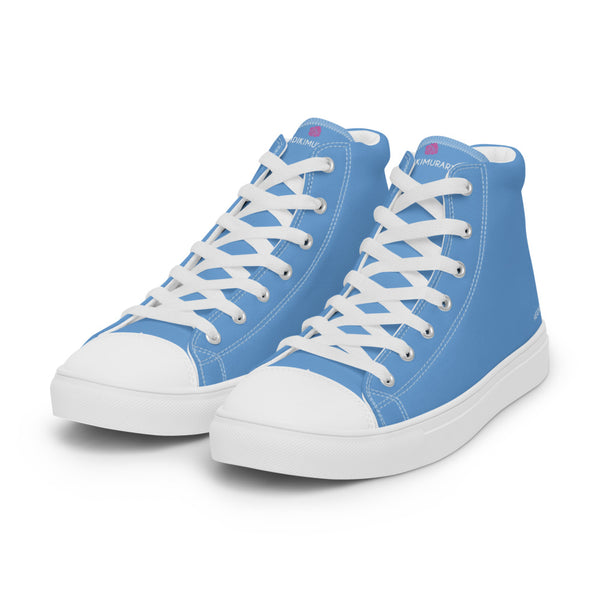 Blue Sky Men's Sneakers, Modern Minimalist Designer Premium Quality Stylish Tennis Shoes