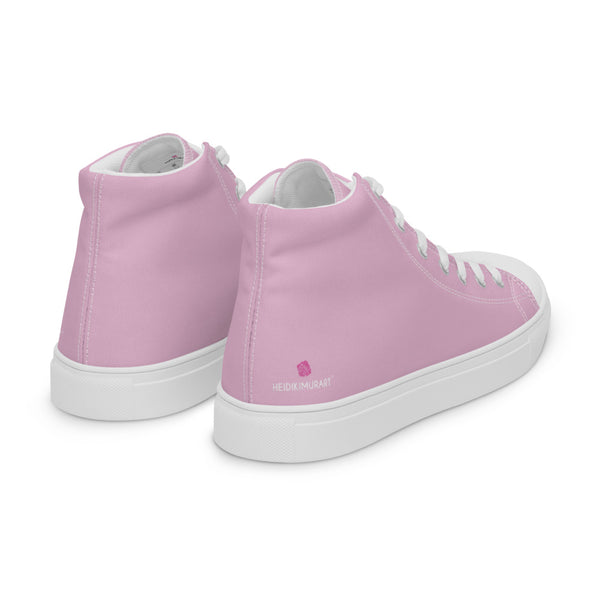 Pale Pink Men's Sneakers, Best Designer Solid Color Designer Premium Tennis Shoes For Men